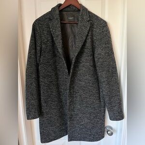 Mens Selected Homme Slhbrove Wool Top Coat Size Large EUC